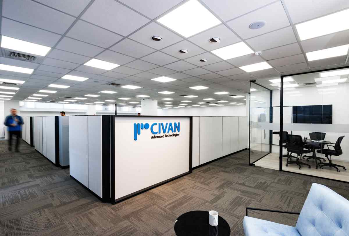 עיצוב משרדים הייטק -  civan advanced technologies
